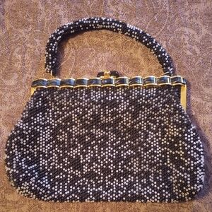 mid-century vintage beaded purse